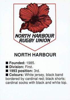 1994 The Evening Post Rugby Ladder Cards #NNO North Harbour Front
